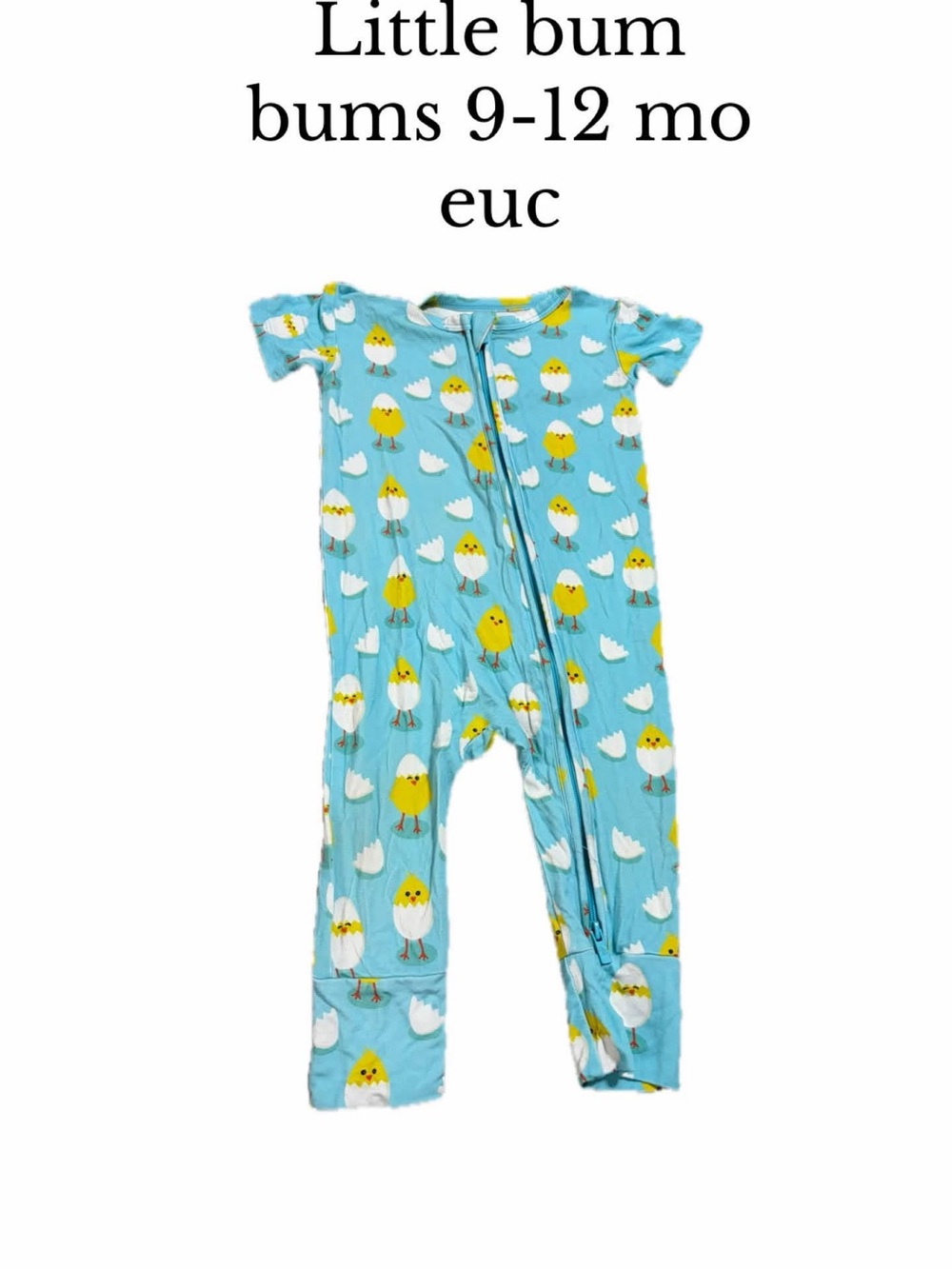 Little bum bums 9-12 month Easter chick pajamas bamboo